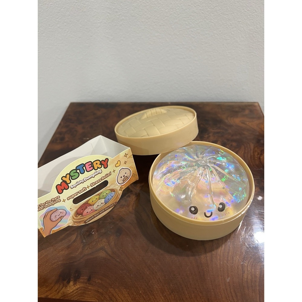 Super Rare Holographic Mystery Squishy Dumpling CONFIRMED Chase w/ Box